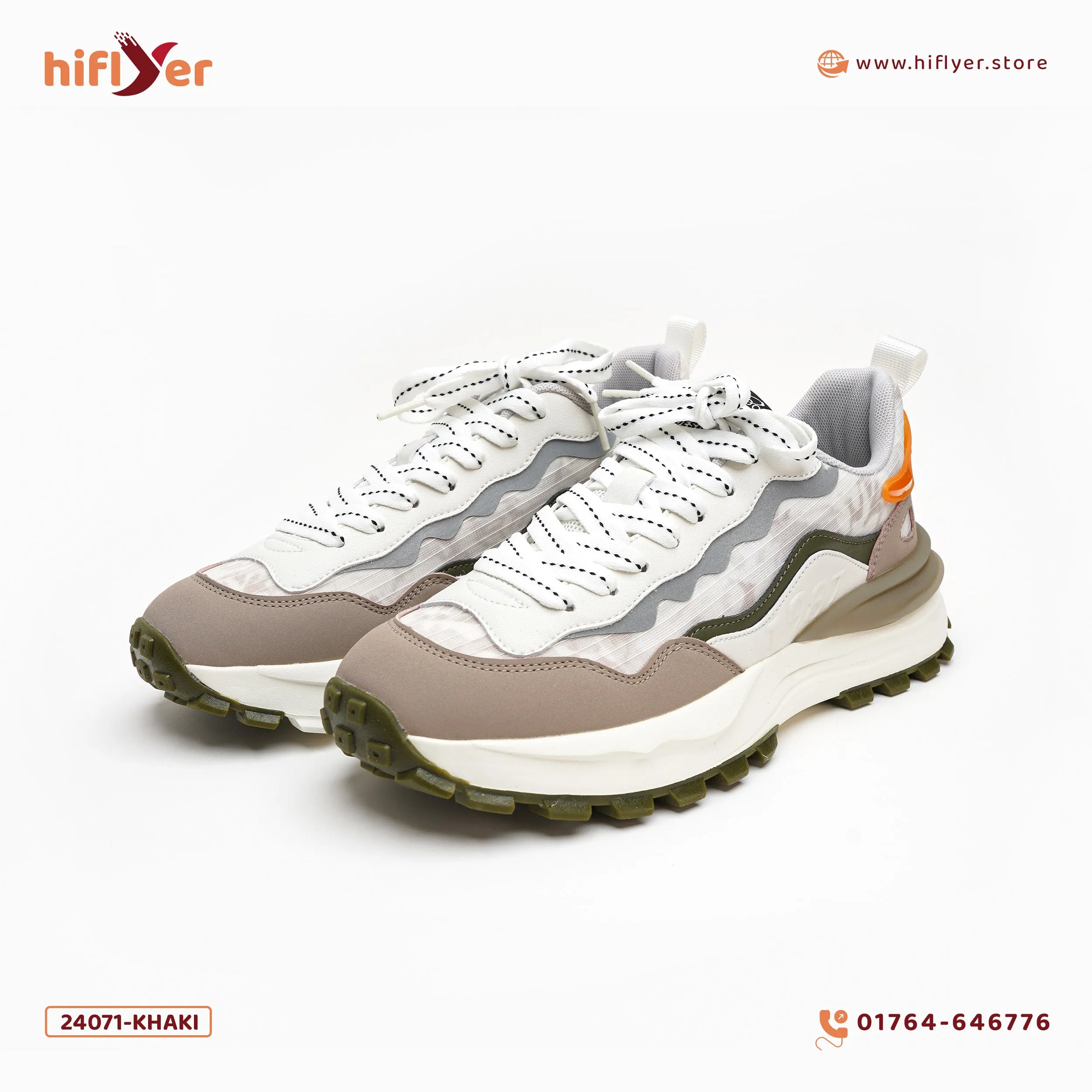 24071-Khaki stylish All Seasons sneaker for men