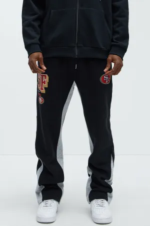 49ers Bold Flare Sweatpants - Black