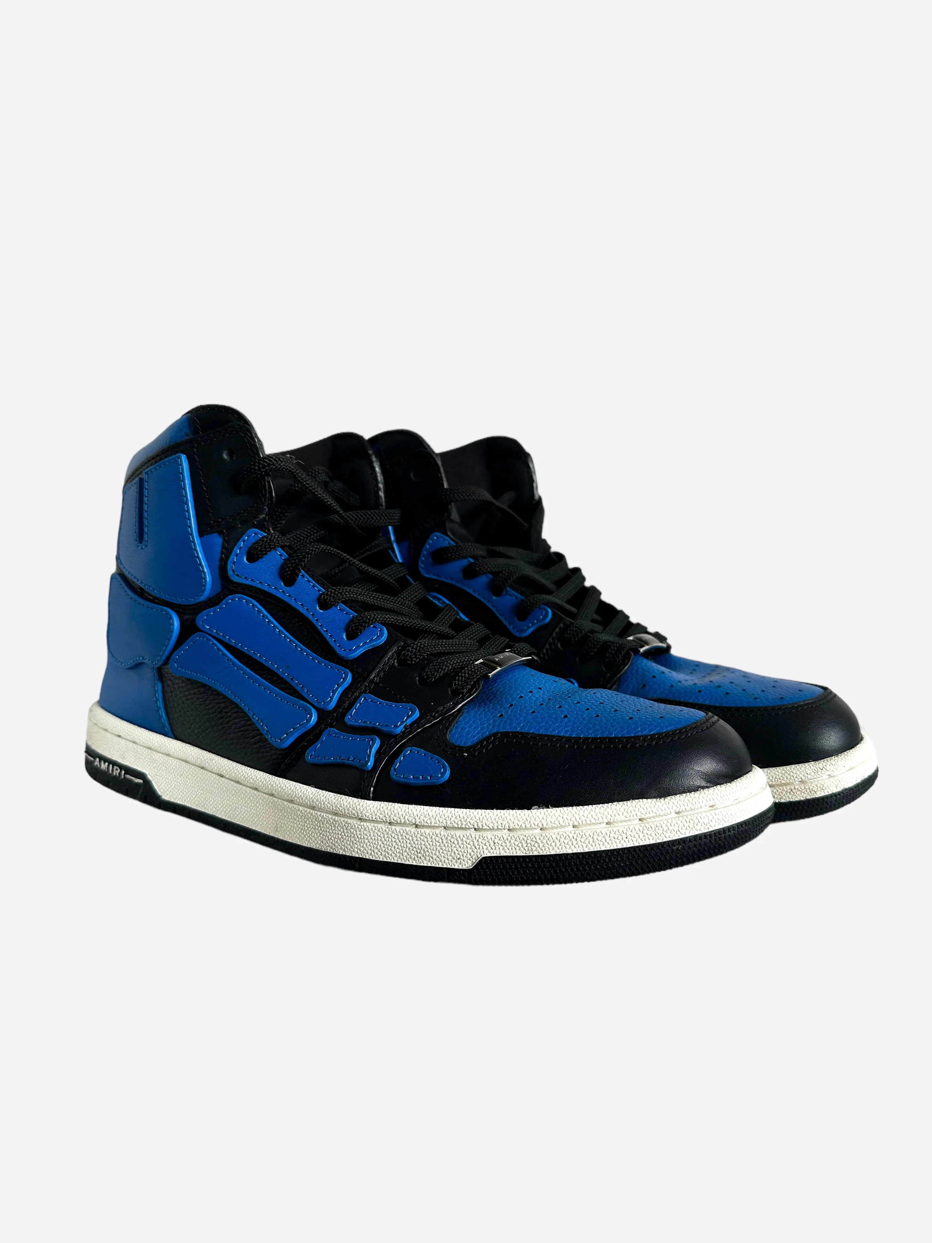 Amiri Black & Blue Skeleton High Tops