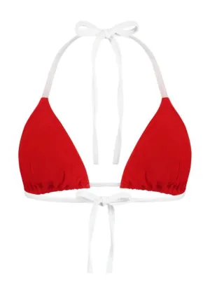 Anka Triangle Bra Red / White