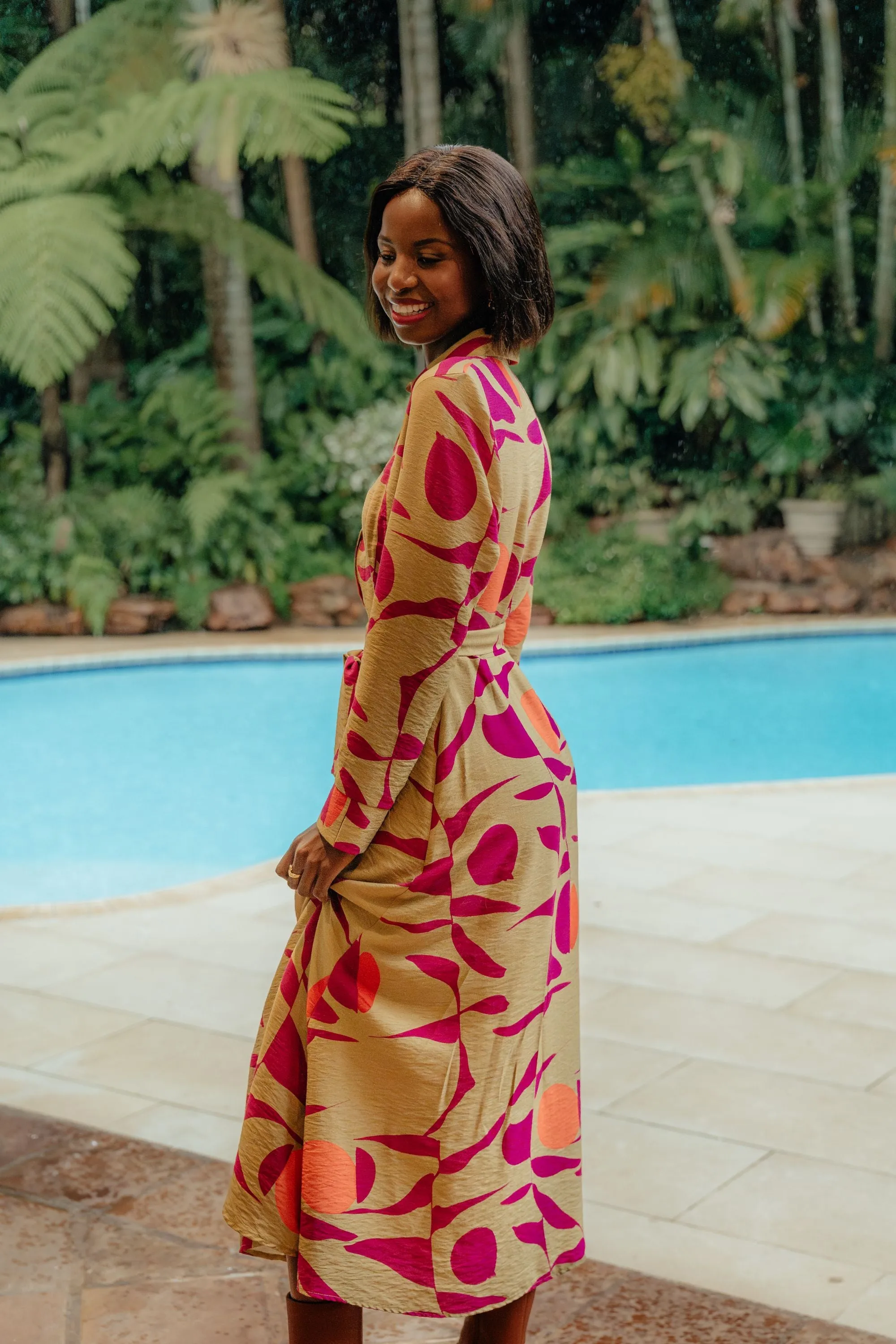 Annie Dress  Bold Sunset