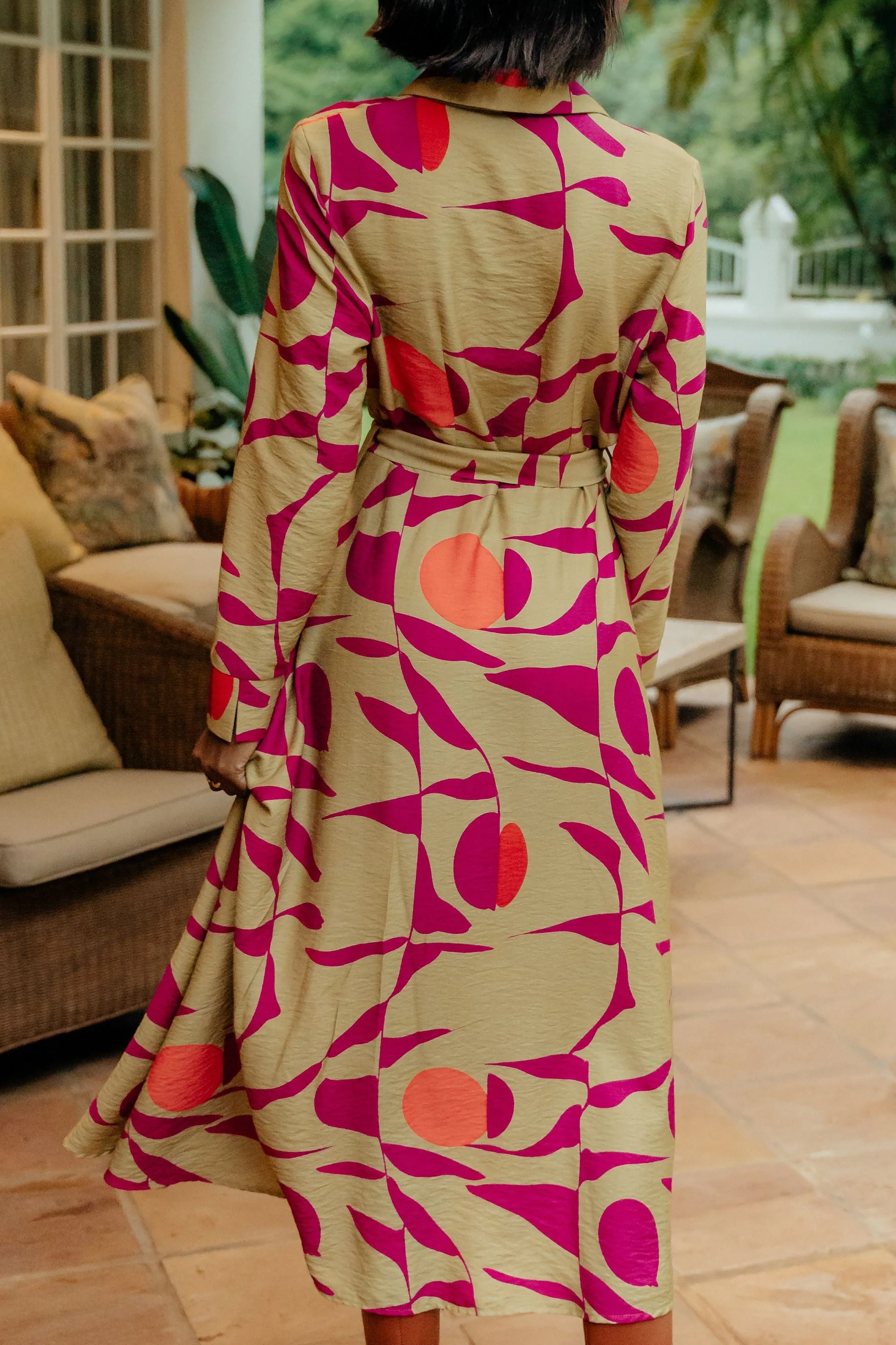 Annie Dress  Bold Sunset