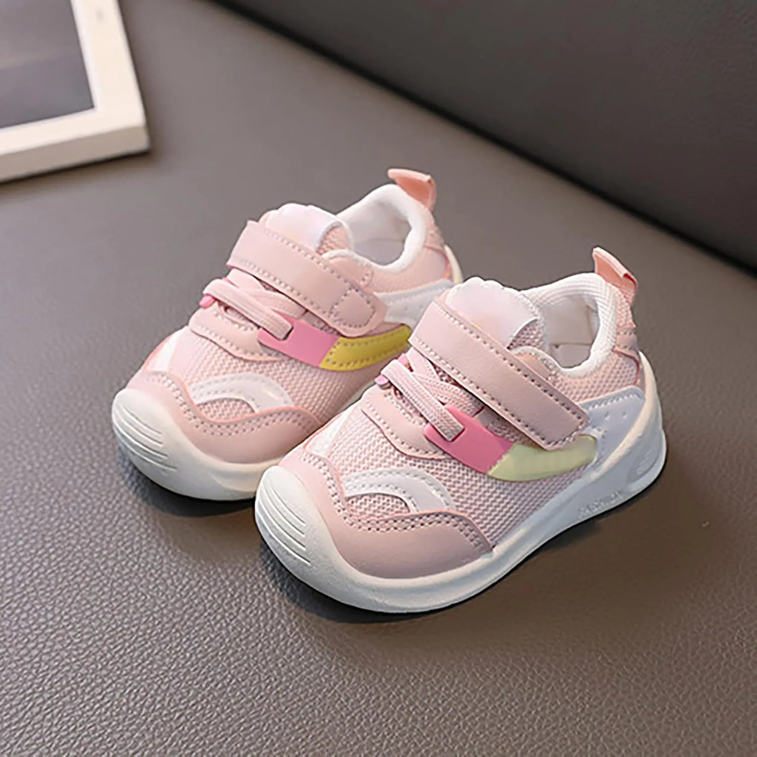 Baby Boy Girl Breathable Sneakers Infant Non Slip Lightweight Toddler First Walking Shoes Toddler Canvas Shoes Slip On