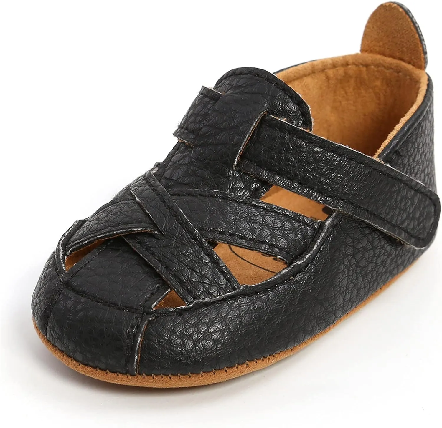 Baby Boy Girl Squeaky Sandals Premium Rubber Sole Closed-Toe Non-Slip Shoes Toddler First Walkers