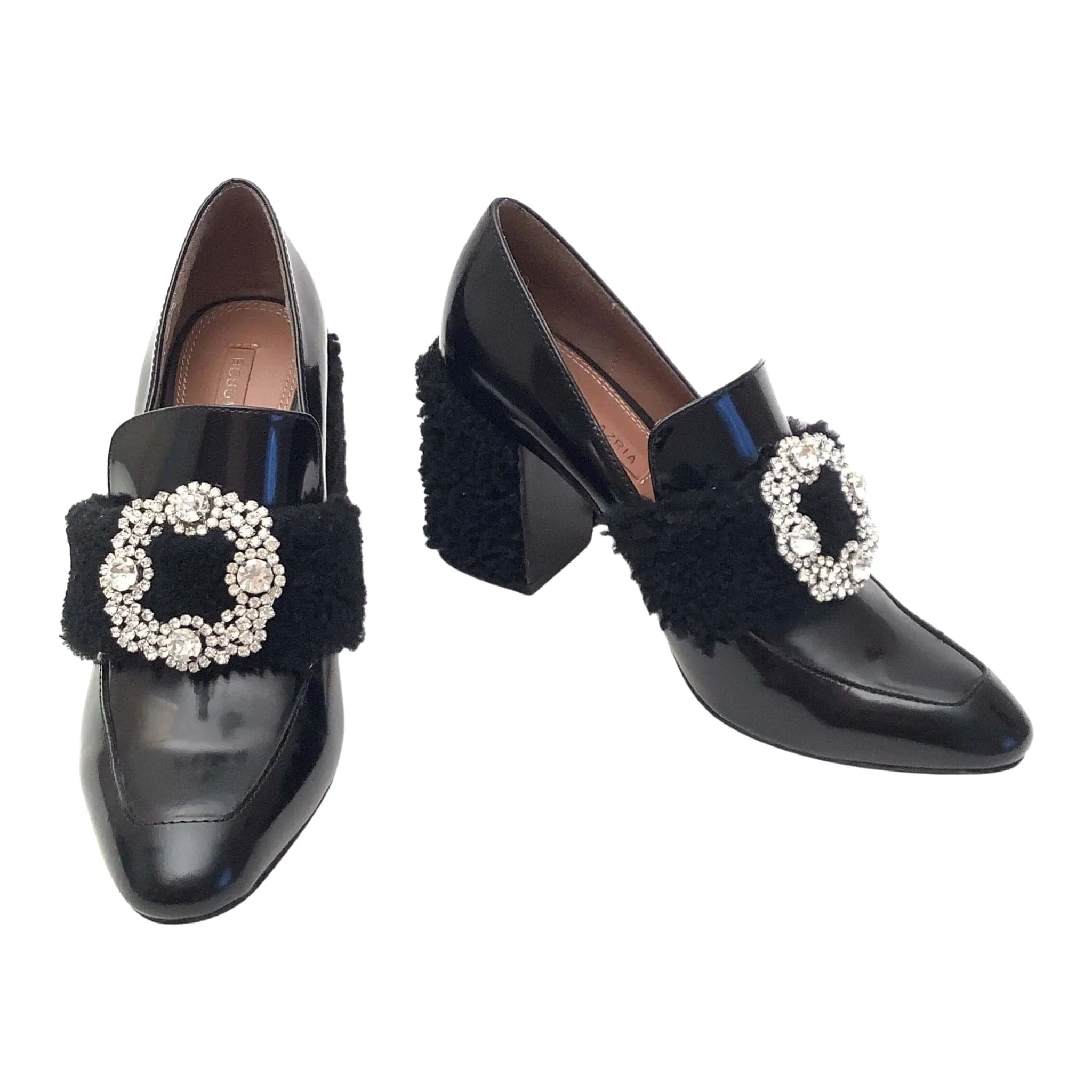 BCBG Furry Heel Loafers