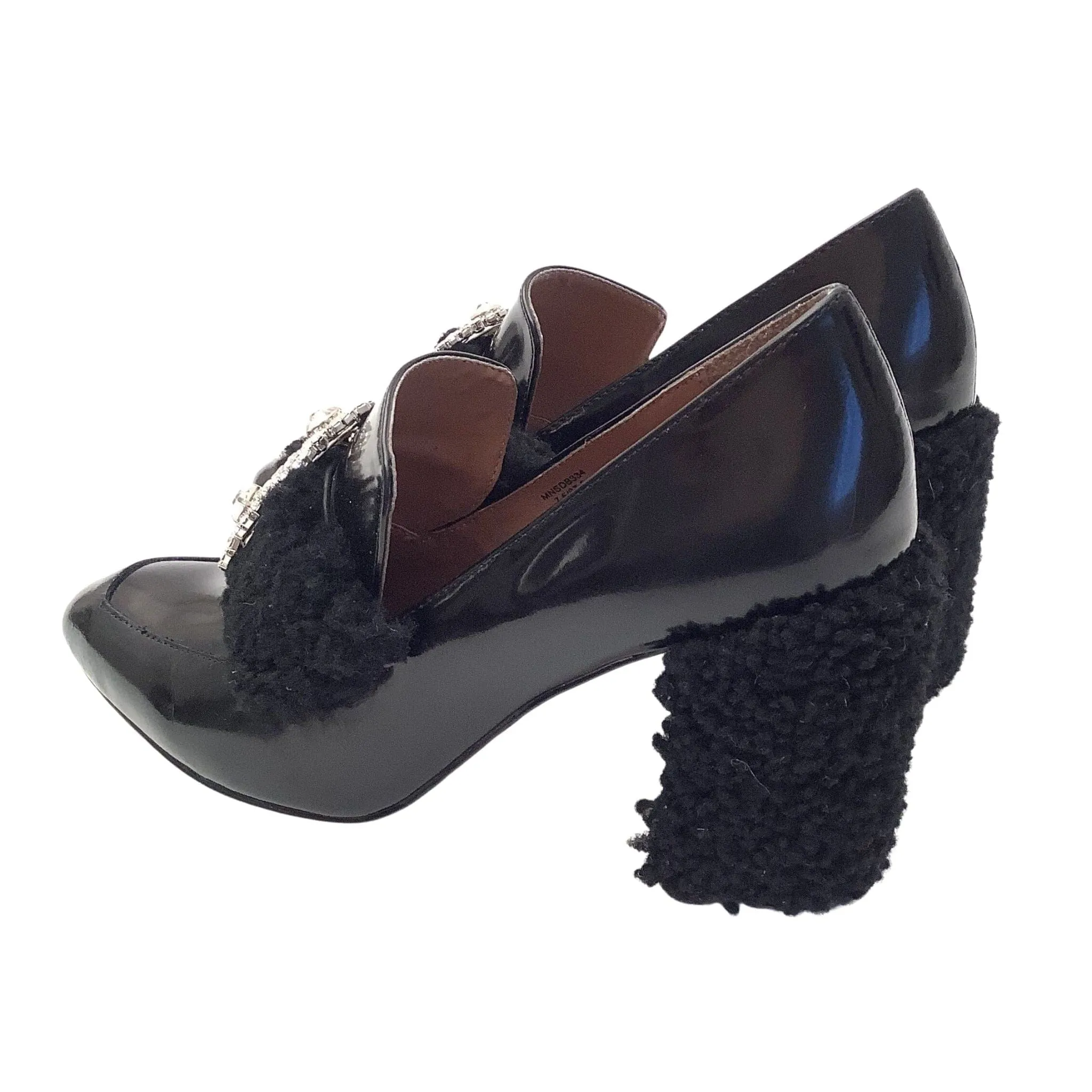 BCBG Furry Heel Loafers