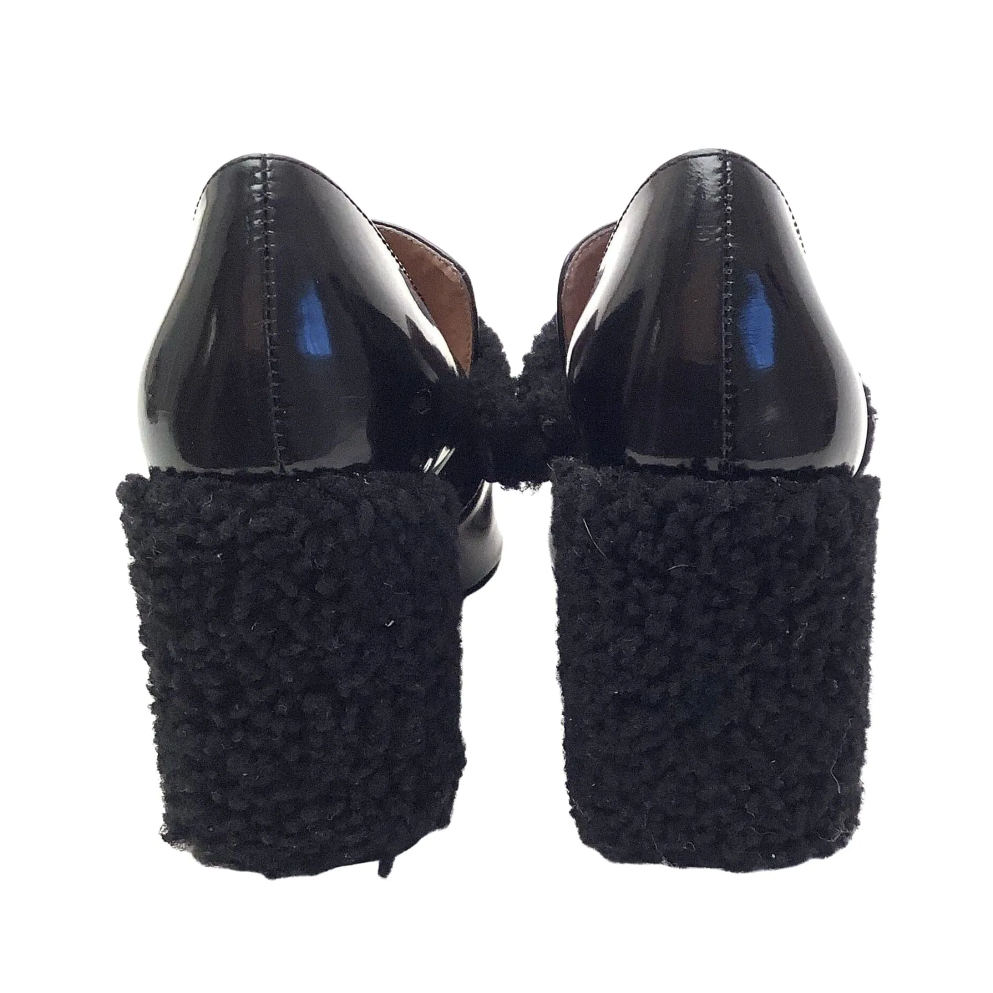 BCBG Furry Heel Loafers