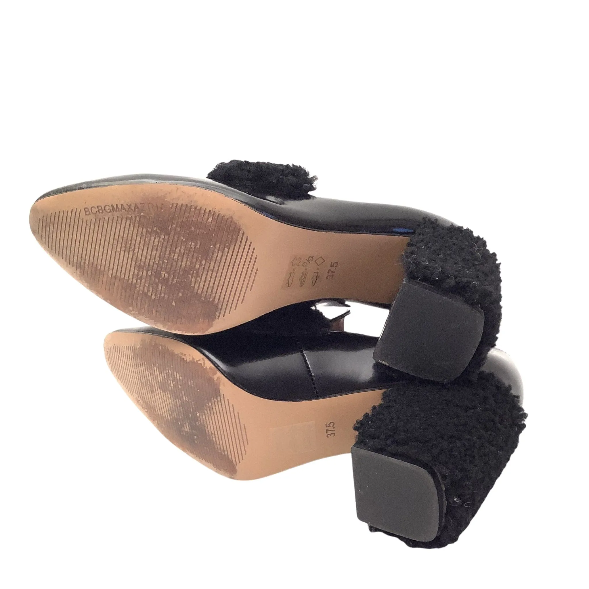 BCBG Furry Heel Loafers