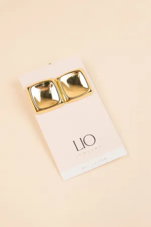 Beth Bold Gold Square Earrings