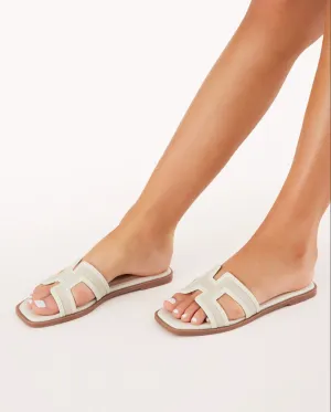 BILLINI | Gordy Slides | Cream Linen