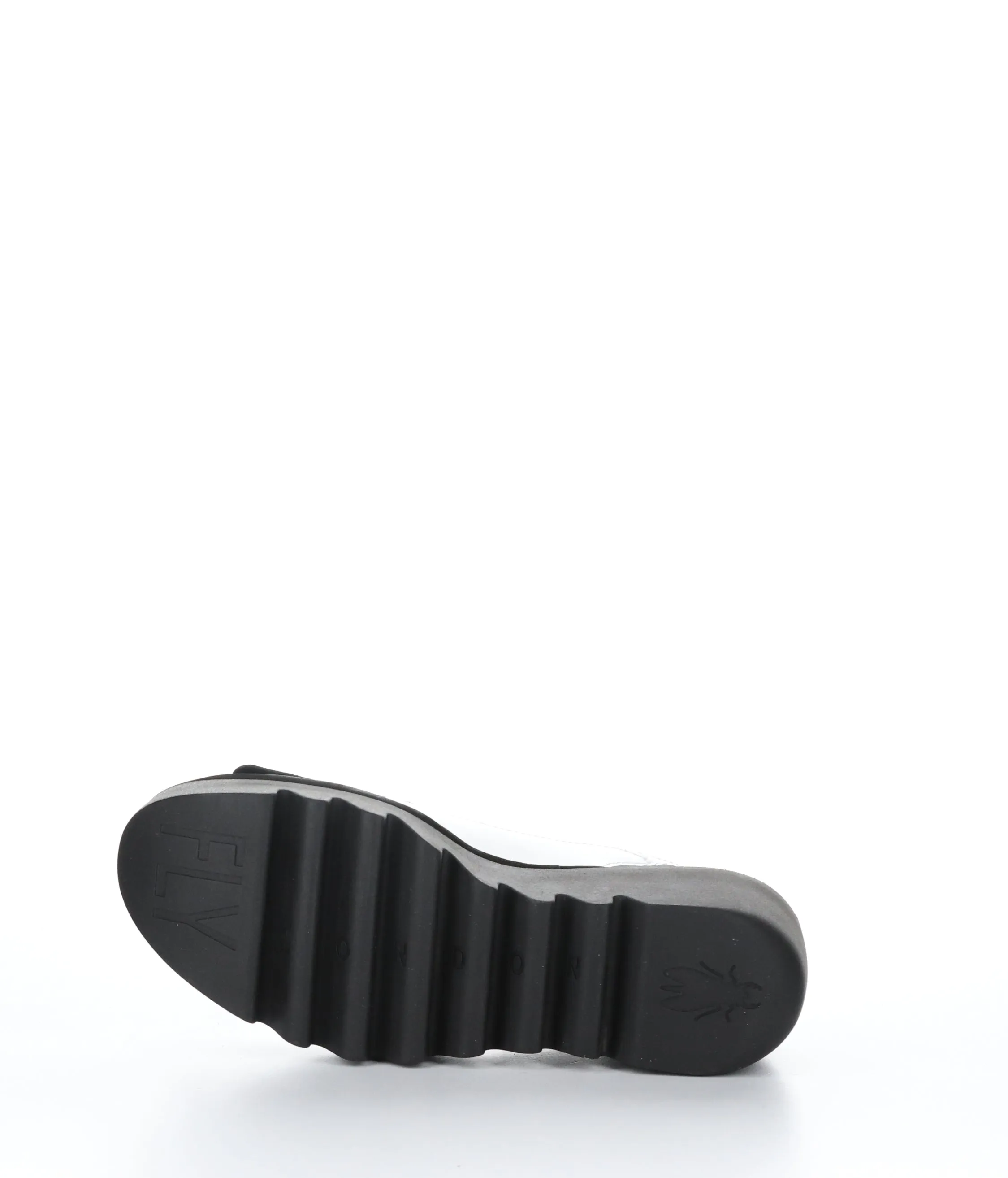 BIND303FLY OFF WHITE/BLACK Round Toe Shoes|BIND303FLY Chaussures �� Bout Rond in Blanc