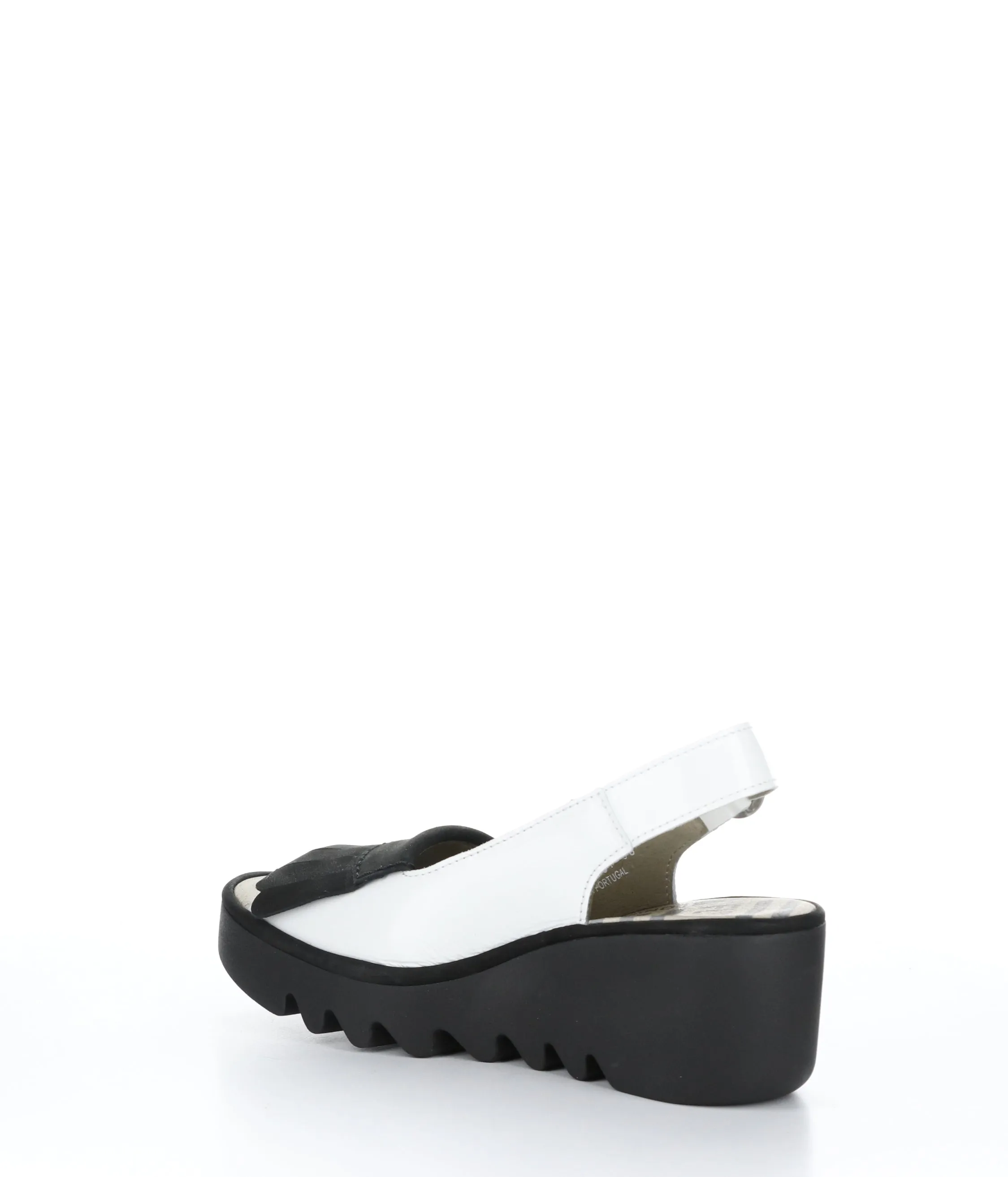 BIND303FLY OFF WHITE/BLACK Round Toe Shoes|BIND303FLY Chaussures �� Bout Rond in Blanc