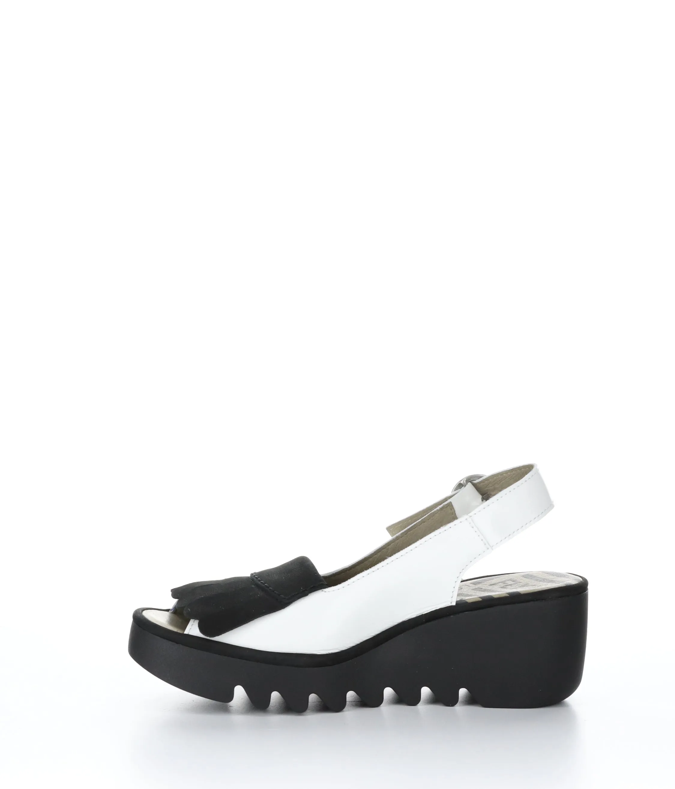 BIND303FLY OFF WHITE/BLACK Round Toe Shoes|BIND303FLY Chaussures �� Bout Rond in Blanc