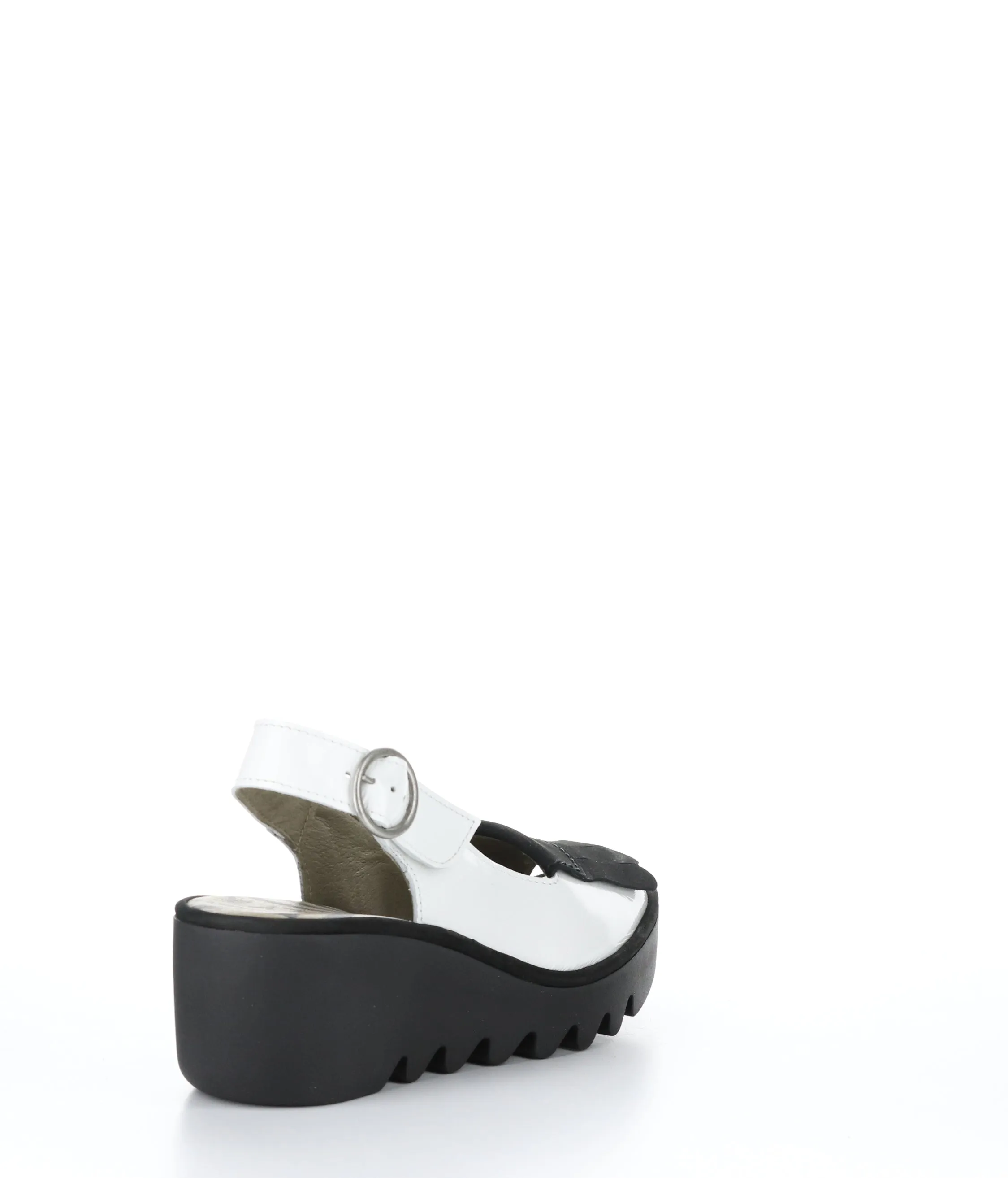 BIND303FLY OFF WHITE/BLACK Round Toe Shoes|BIND303FLY Chaussures �� Bout Rond in Blanc