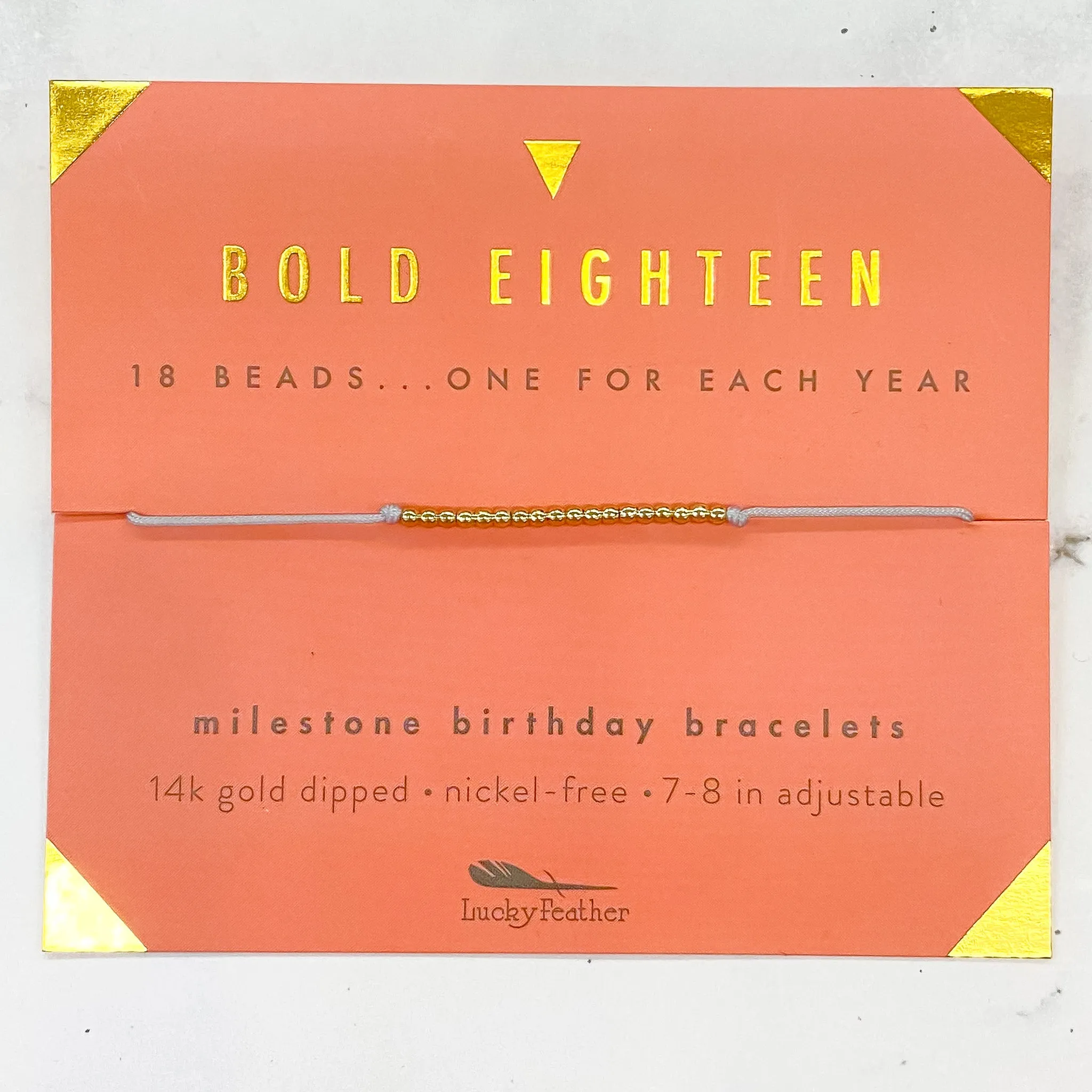 Birthday Celebration Bracelet: Bold Eighteen