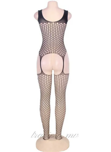 Bold Cutout Pothole Bodystockings