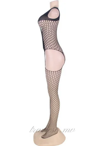 Bold Cutout Pothole Bodystockings