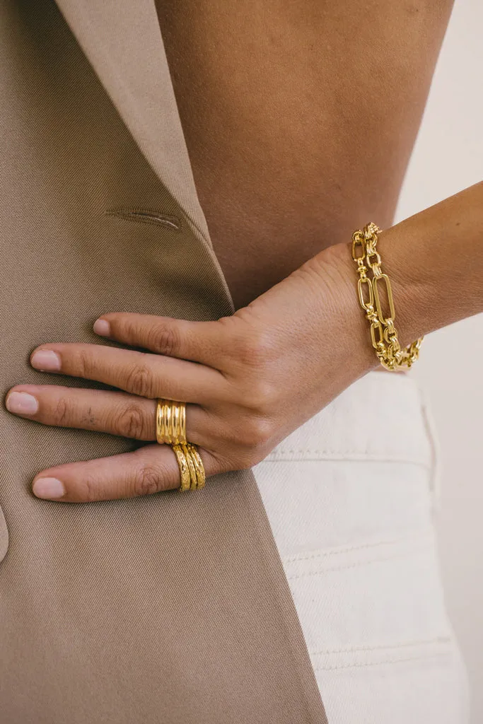 Bold Link Chain Bracelet Goldplated