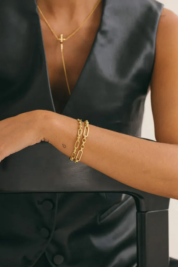 Bold Link Chain Bracelet Goldplated