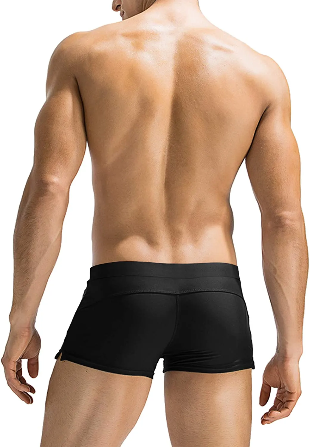 Bold Vert Pocketed Swim Trunks