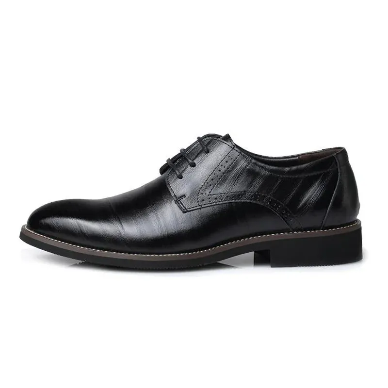 Brellex - Nette Heren Schoenen Leren Oxford met Klassieke Vetersluiting