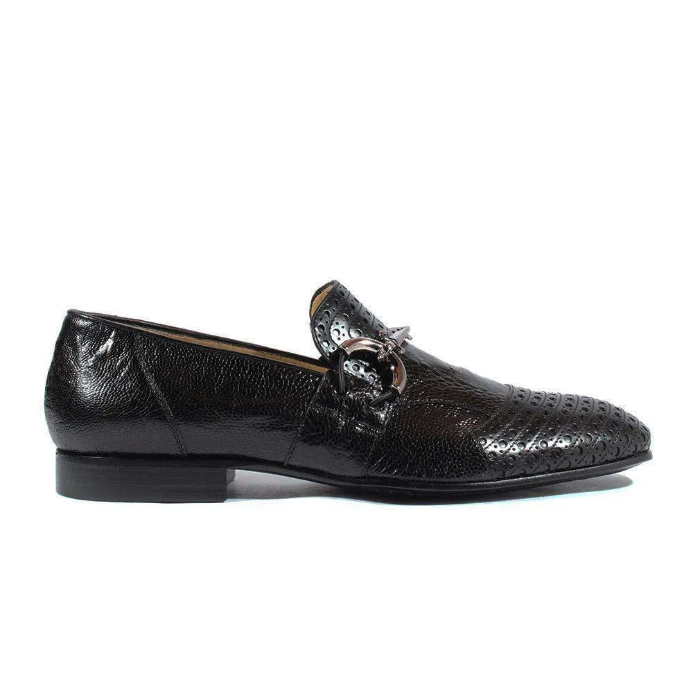 Cesare Paciotti Luxury Italian Italian Men's Designer Shoes Magic Baby Black Struz Leather Loafers (CPM2618)