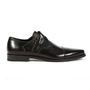Cesare Paciotti Luxury Italian Men's Buckhold Loafers Baby Lux Black P Designer Shoes (CPM5418)