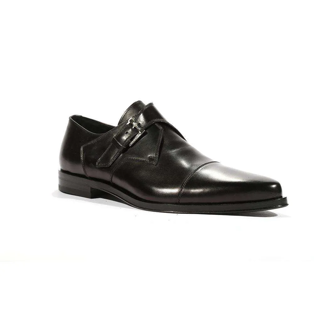 Cesare Paciotti Luxury Italian Men's Buckhold Loafers Baby Lux Black P Designer Shoes (CPM5418)