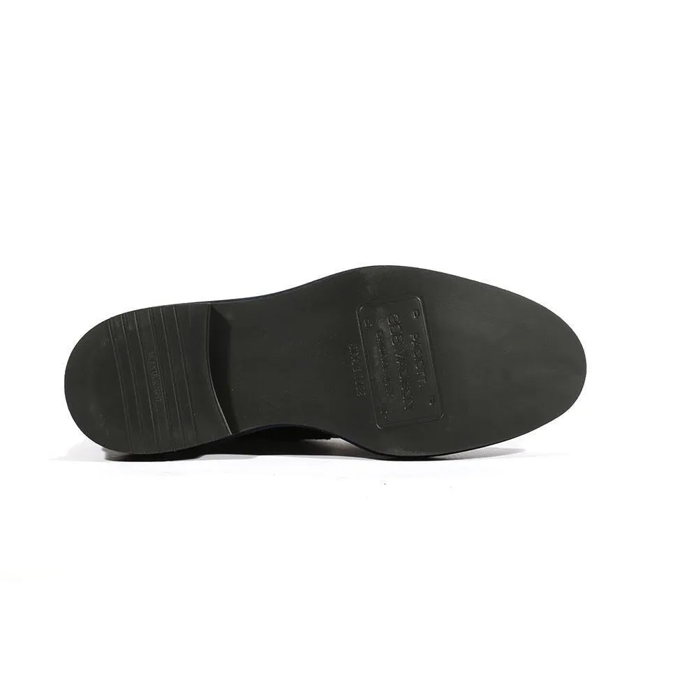 Cesare Paciotti Luxury Italian Men's Buckhold Loafers Foam Age Black 308 Madison Designer Shoes (CPM5412)