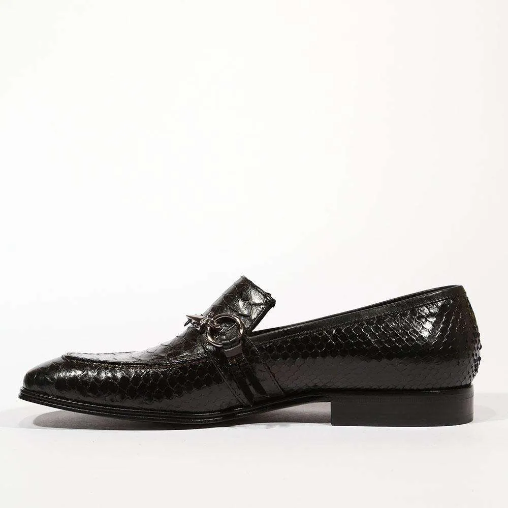 Cesare Paciotti Luxury Italian Men's Curtus Black Leather Loafers (CPM5332)