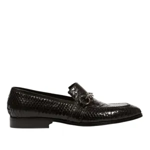 Cesare Paciotti Luxury Italian Men's Curtus Black Leather Loafers (CPM5332)