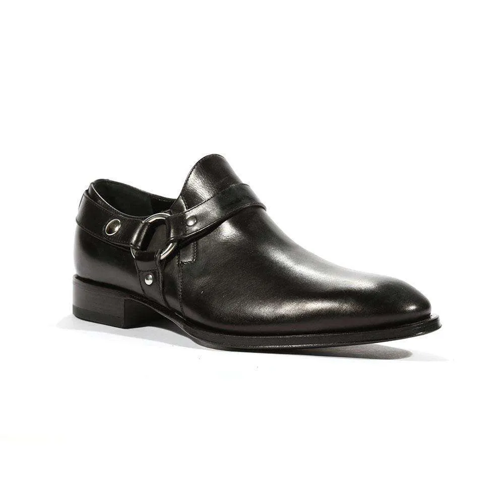 Cesare Paciotti Luxury Italian Men's Loafers Baby Black Lux T Designer Shoes (CPM5472)