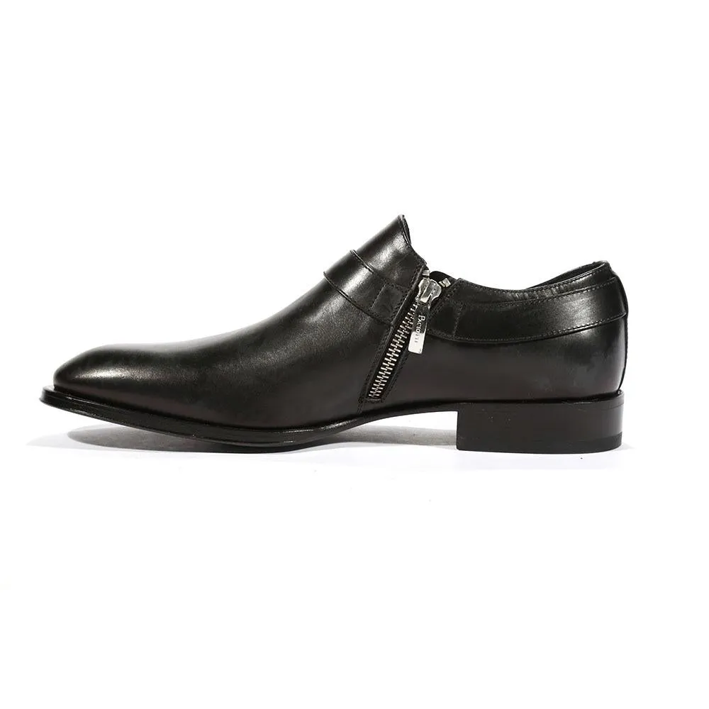 Cesare Paciotti Luxury Italian Men's Loafers Baby Black Lux T Designer Shoes (CPM5472)