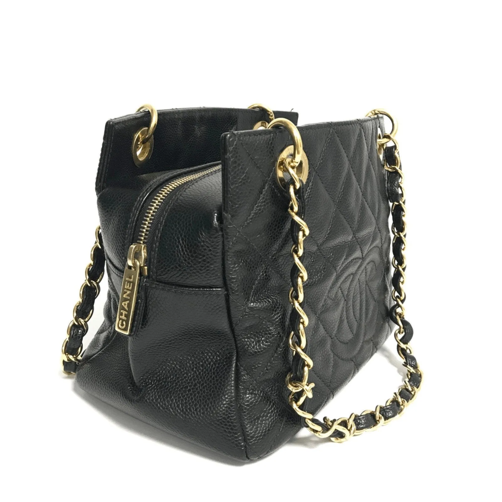 Chanel Black Caviar Petite Timeless Tote