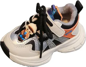 Chunky Sneakers for Toddler Kids Comfortable Lace-up Casual Fashion Tennis Shoes Boys Girls Lightweight Sneakers