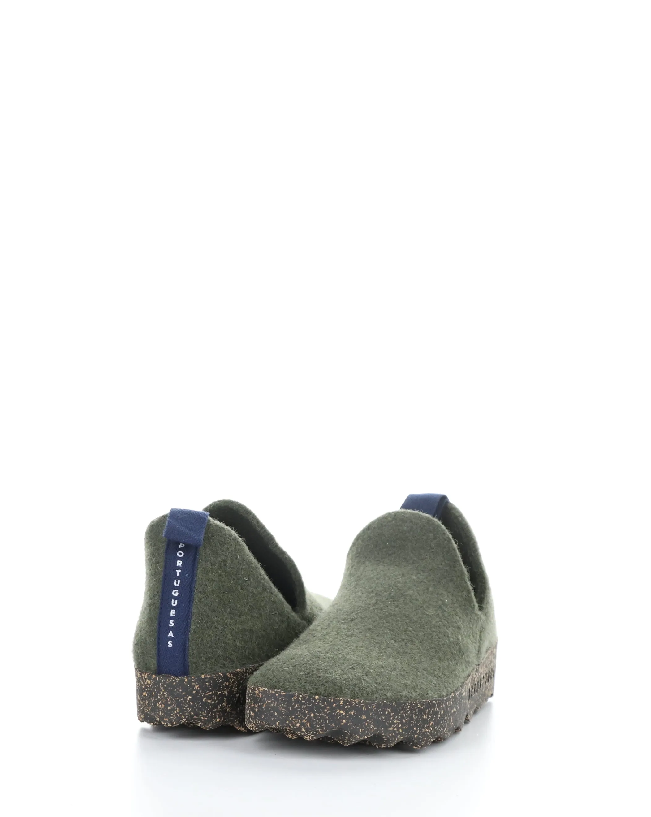 CITY MILITARY GREEN Round Toe Shoes