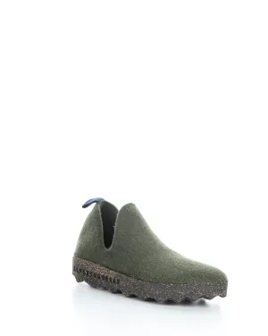 CITY MILITARY GREEN Round Toe Shoes
