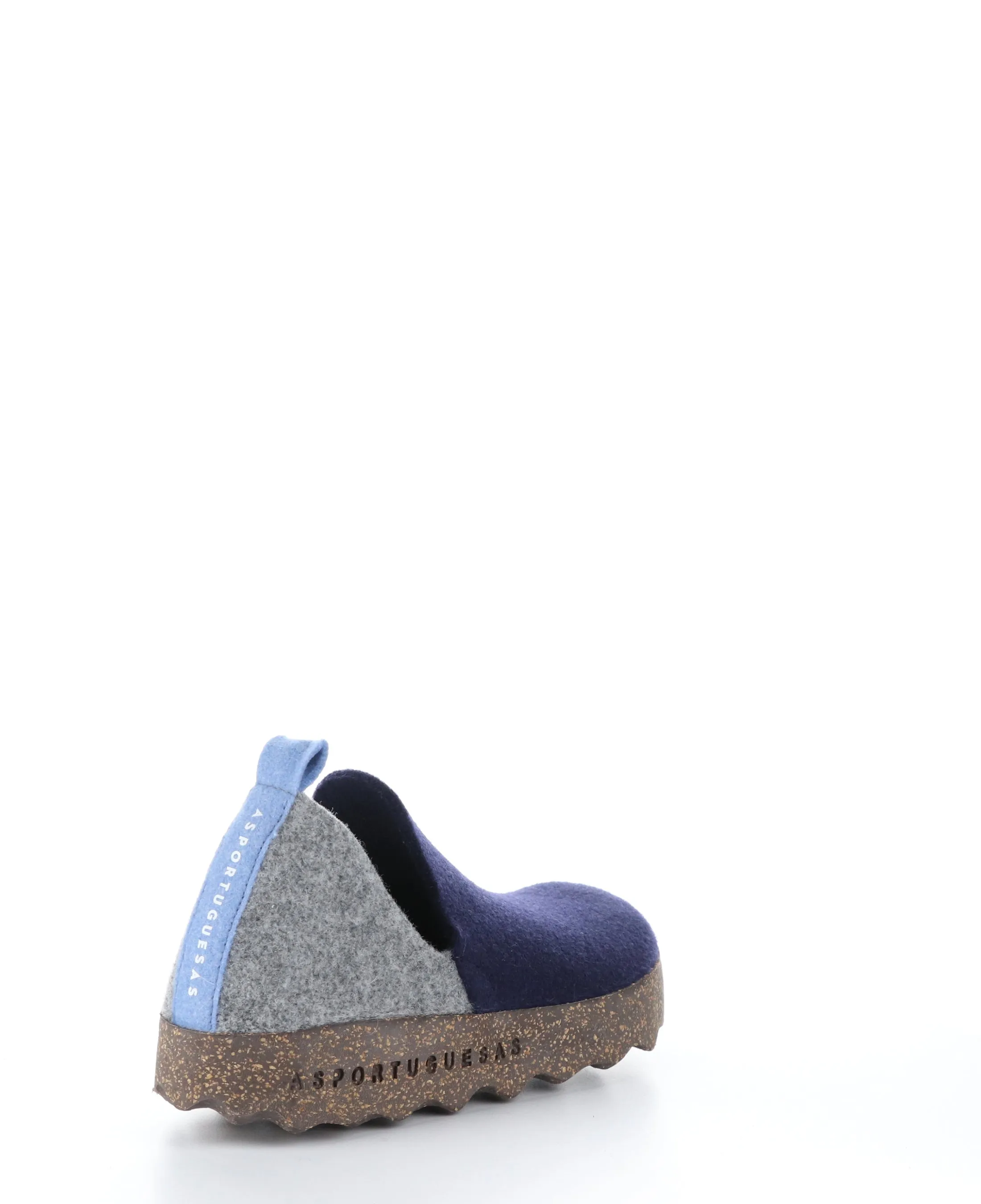 CITY086ASP Navy/Conc/Bblue Round Toe Shoes