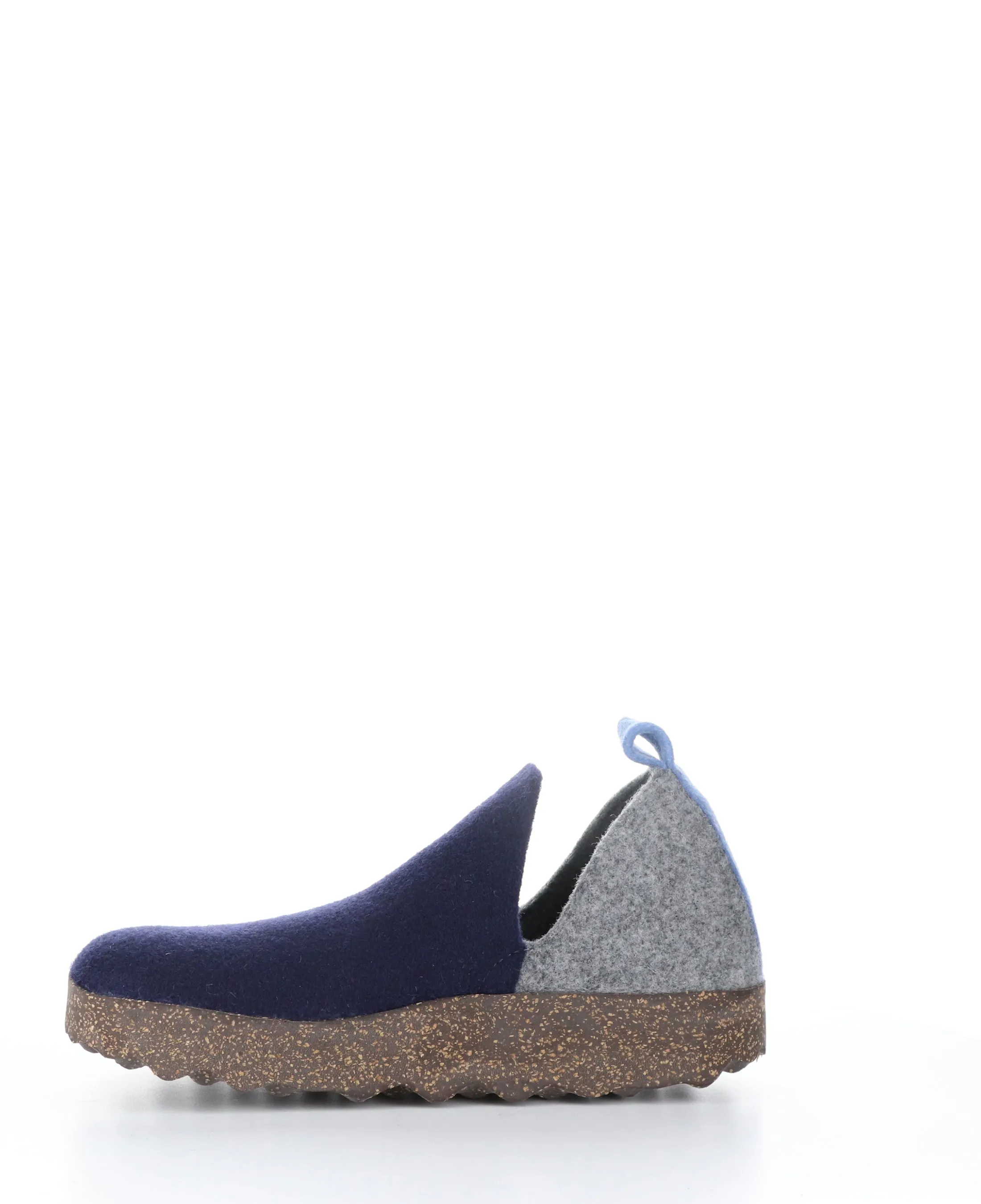 CITY086ASP Navy/Conc/Bblue Round Toe Shoes
