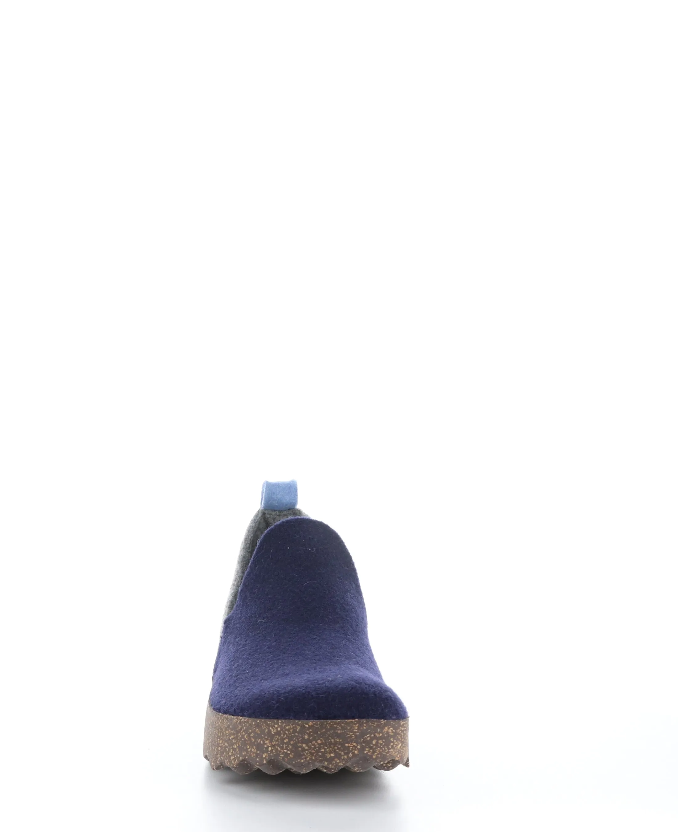 CITY086ASP Navy/Conc/Bblue Round Toe Shoes