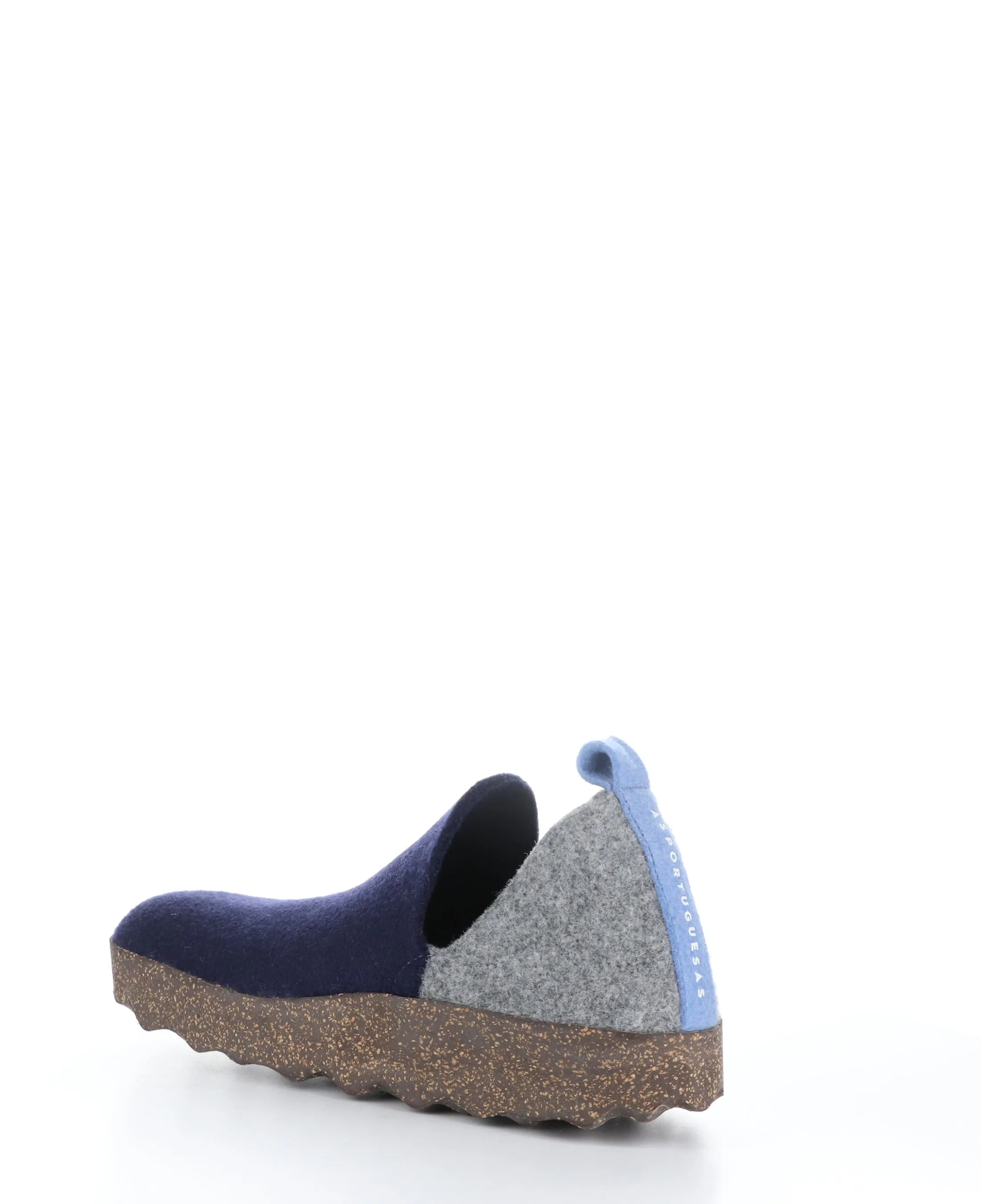 CITY086ASP Navy/Conc/Bblue Round Toe Shoes