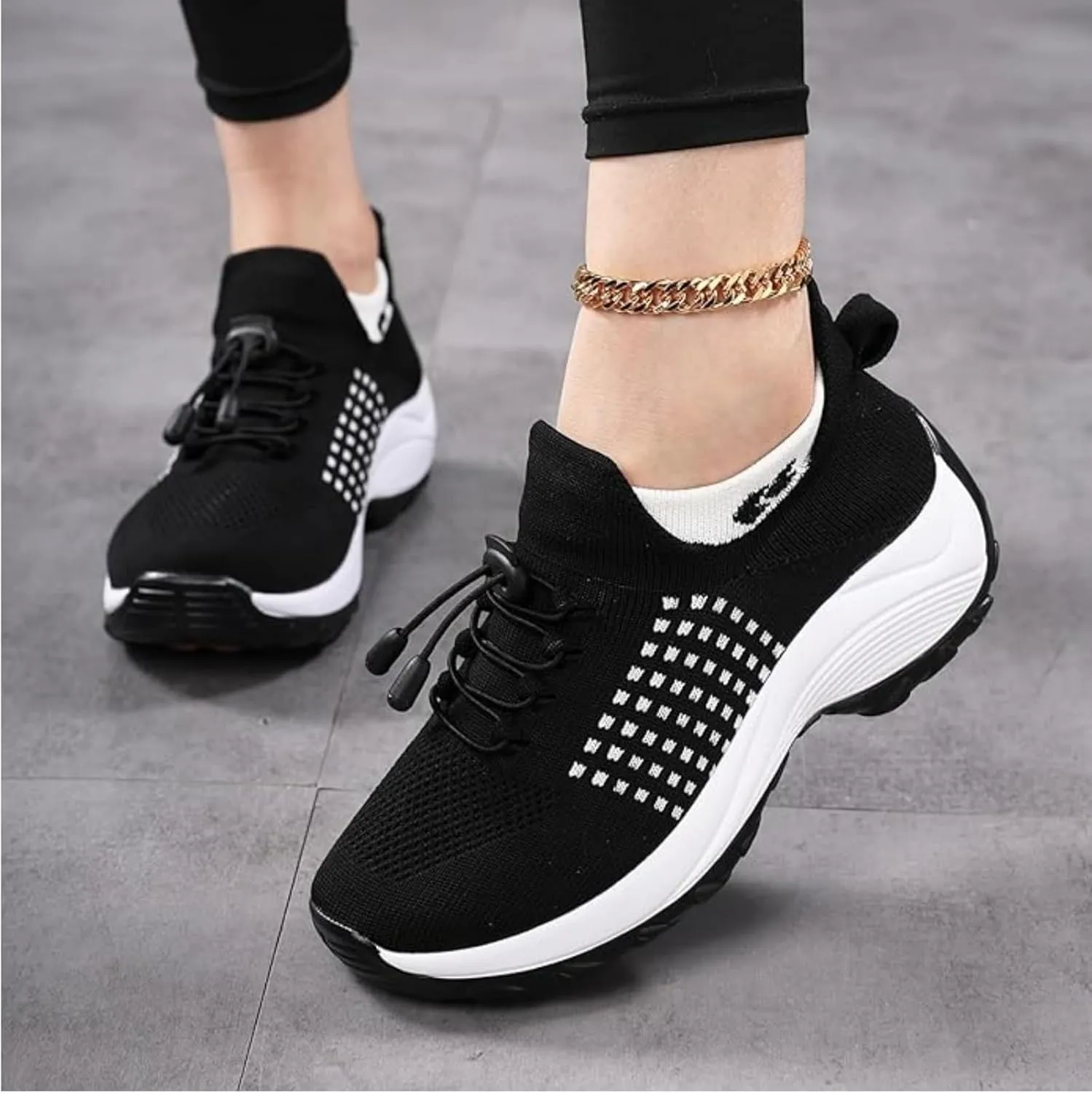 Comfort Wear Orthowear Shoes for Women Orthopedic Walking Sneakers Breathable Comfortable Wide Width Running Shoes