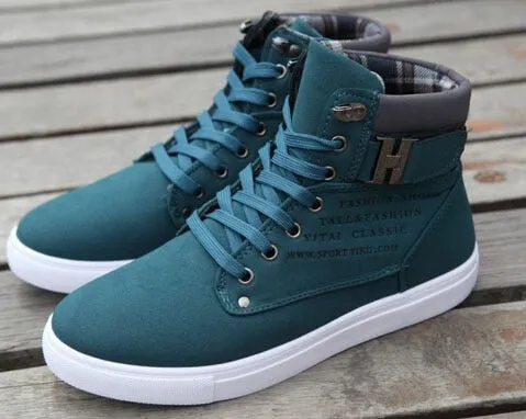 Cool and Casual Vulcanized Shoes Ankle High Tops