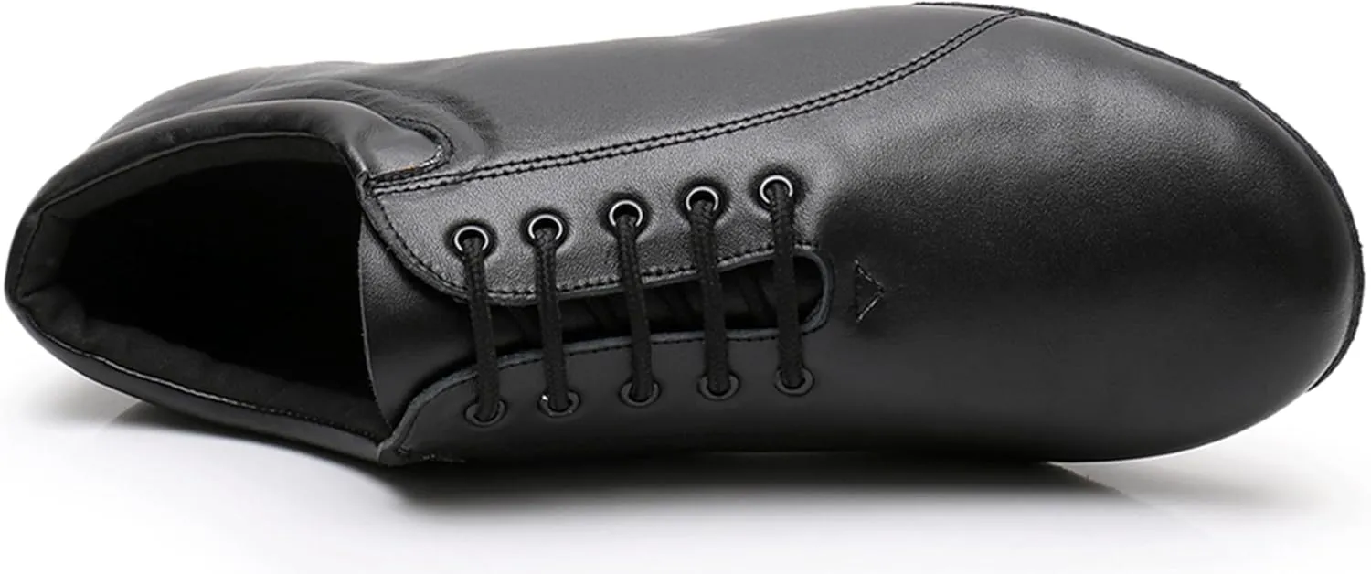 Dance Shoes for Men Ballroom Lace-up Standard Latin Tango Salsa Shoes with Heel X8006
