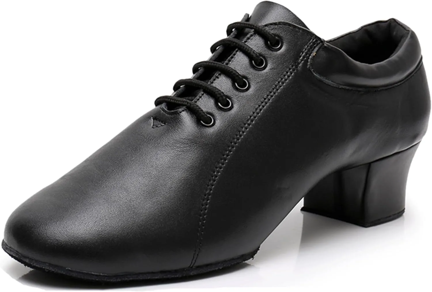 Dance Shoes for Men Ballroom Lace-up Standard Latin Tango Salsa Shoes with Heel X8006