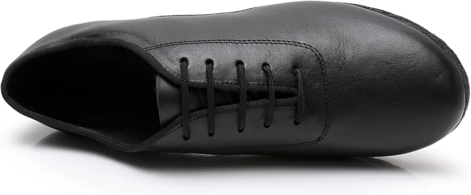 Dance Shoes for Men Ballroom Lace-up Standard Latin Tango Salsa Shoes with Heel X8007