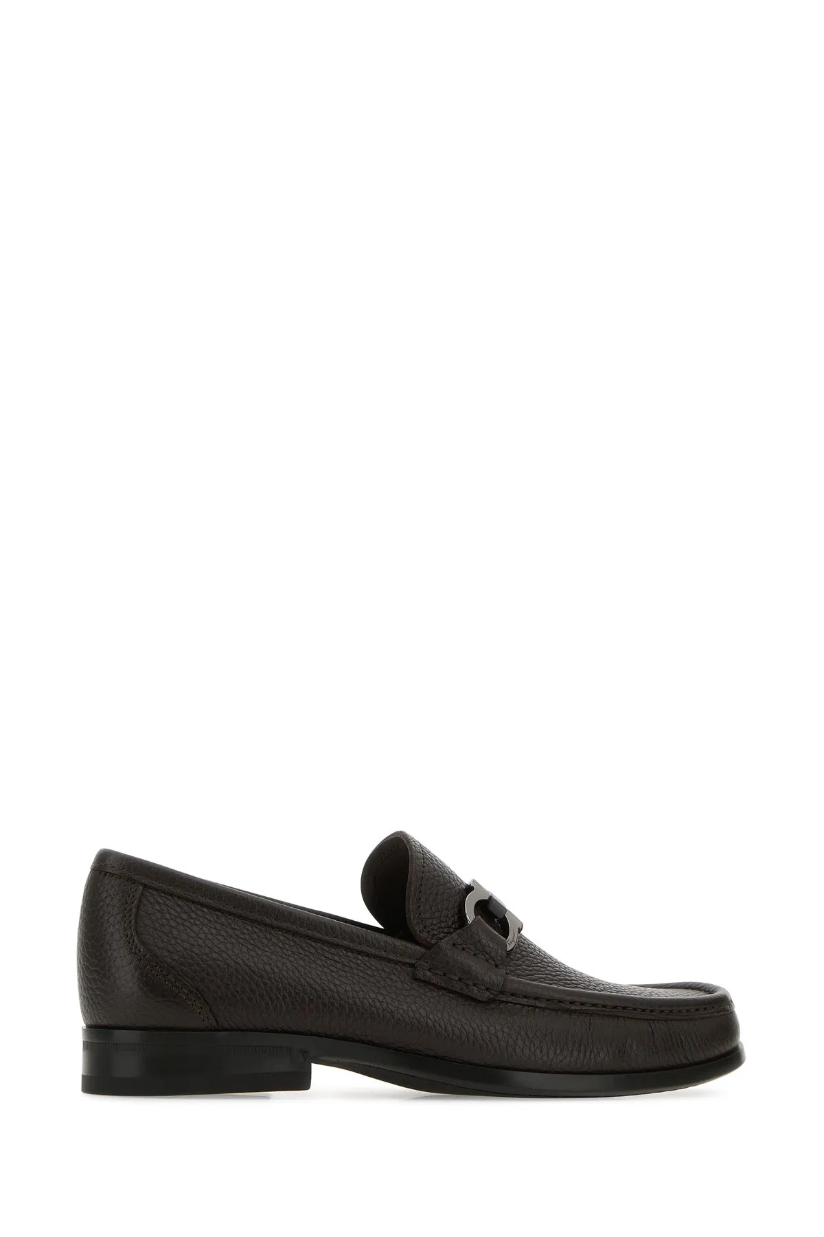 Dark brown leather Grandioso loafers