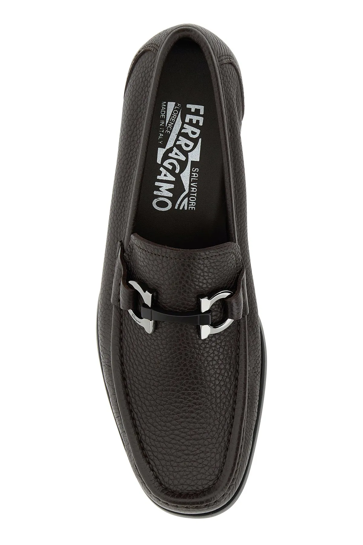 Dark brown leather Grandioso loafers