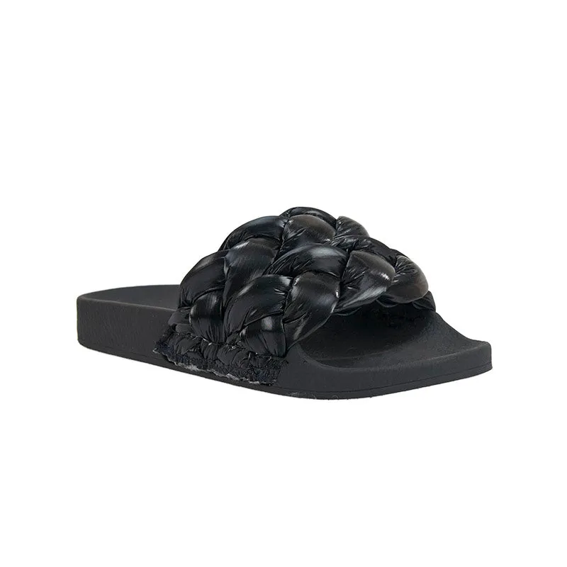 Double Billow Slide - Black - LAST PAIR - Size 37