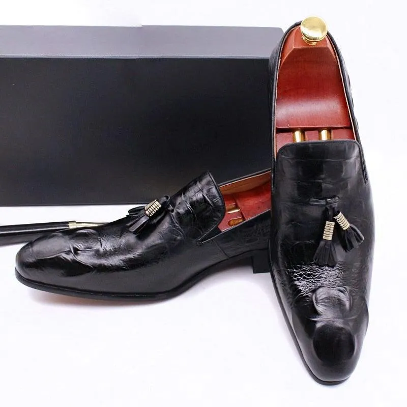 DW Men's Tassel Leather Luxurious Loafers